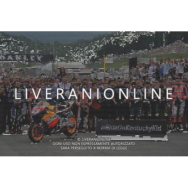 04.06.2017. Circuito Internazionale del Mugello. Scarperia, Italia.Minuto di silenzio per la morte di Nicky Hayden. ©PIAZZOLLA / AGENZIA ALDO LIVERANI SAS