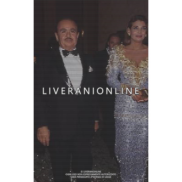 Lo Sceicco Adnan Khashoggi (Kashoggi) imprenditore saudita - Retrospettiva nella foto con la moglie nel 1991 ©ARCHIVIO / AGENZIA ALDO LIVERANI SAS