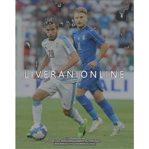 Amichevole Nizza (Francia) - 07.06.2017 Italia-Uruguay Nella Foto:gonzales alvaro e ciro immobile /Ph.Vitez-Ag. Aldo Liverani