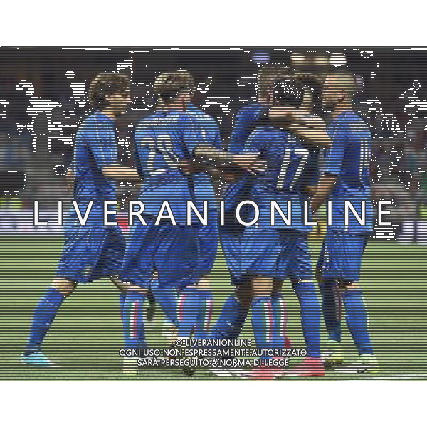 Amichevole Nizza (Francia) - 07.06.2017 Italia-Uruguay Nella Foto:eder esultanza dopo il gol con i compagni /Ph.Vitez-Ag. Aldo Liverani