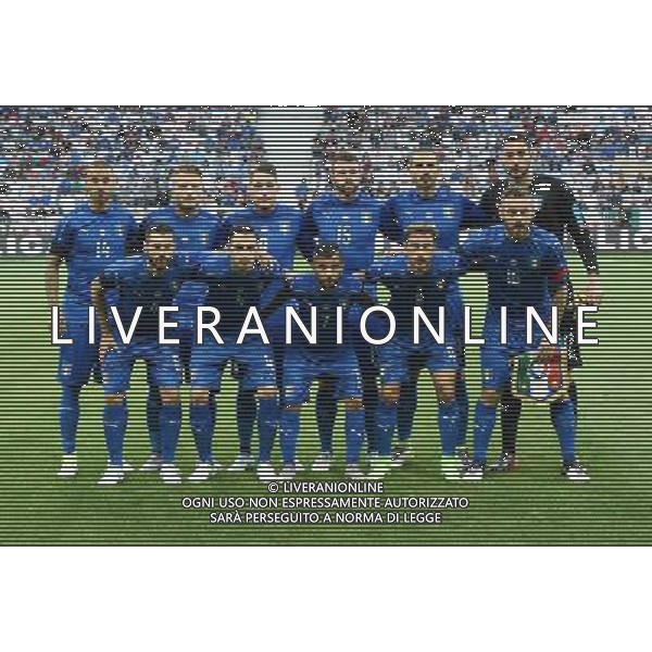 Amichevole Nizza (Francia) - 07.06.2017 Italia-Uruguay Nella Foto:Italia Squadra Formazione Spinazzola,Immobile,Belotti,Barzagli,Bonucci,Donnarumma,Candreva,Darmian,Insigne,Marchisio,De Rossi /Ph.Vitez-Ag. Aldo Liverani