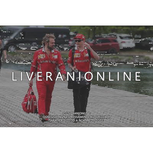 Kimi Raikkonen (FIN) Ferrari with Gino Rosato (CDN) Ferrari. 09.06.2017. Formula 1 World Championship, Rd 7, Canadian Grand Prix, Montreal, Canada, Practice Day. AG ALDO LIVERANI SAS ONLY ITALY
