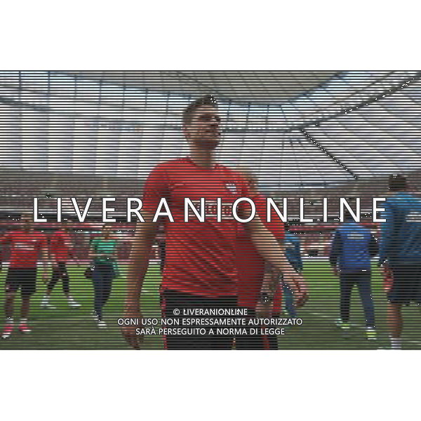 09.06.2017 WARSZAWA PGE STADION NARODOWY PILKA NOZNA (FOOTBALL) OFICJALNA KONFERENCJA PRASOWA I TRENING REPREZENTACJI POLSKI PRZED MECZEM ELIMINACJI MISTRZOSTW SWIATA Z RUMUNIA NZ LUKASZ PISZCZEK FOTO LUKASZ GROCHALA/CYFRASPORT/NEWSPIX.PL --- Newspix.pl AG ALDO LIVERANI SAS *** Local Caption *** www.newspix.pl mail us: info@newspix.pl call us: 0048 022 23 22 222 --- Polish Picture Agency by Ringier Axel Springer Poland