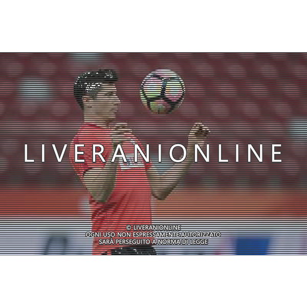 2017.06.09, Warszawa, PGE Narodowy, Pilka nozna, Trening przed meczem Elimnacji Mistrzostw Swiata Polska - Rumunia N/z Robert Lewandowski Foto Rafal Oleksiewicz / PressFocus/NEWSPIX.PL --- Newspix.pl AG ALDO LIVERANI SAS *** Local Caption *** www.newspix.pl mail us: info@newspix.pl call us: 0048 022 23 22 222 --- Polish Picture Agency by Ringier Axel Springer Poland