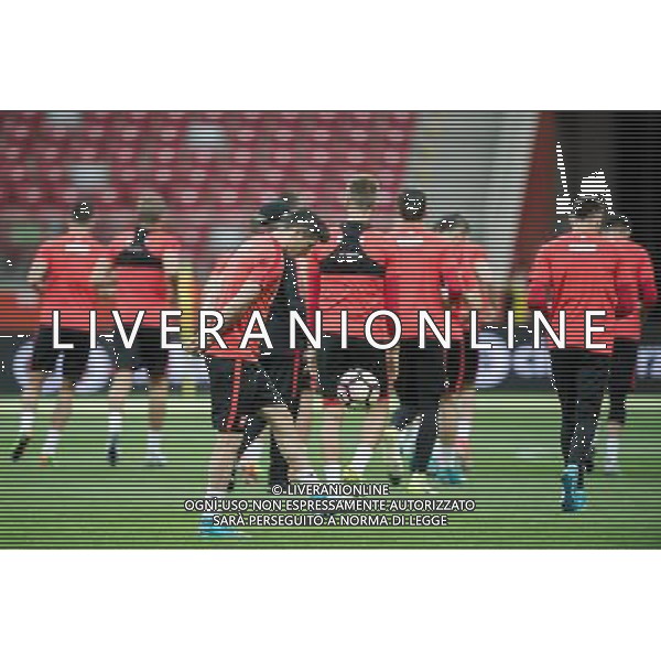 2017.06.09, Warszawa, PGE Narodowy, Pilka nozna, Trening przed meczem Elimnacji Mistrzostw Swiata Polska - Rumunia N/z Robert Lewandowski Foto Rafal Oleksiewicz / PressFocus/NEWSPIX.PL --- Newspix.pl AG ALDO LIVERANI SAS *** Local Caption *** www.newspix.pl mail us: info@newspix.pl call us: 0048 022 23 22 222 --- Polish Picture Agency by Ringier Axel Springer Poland