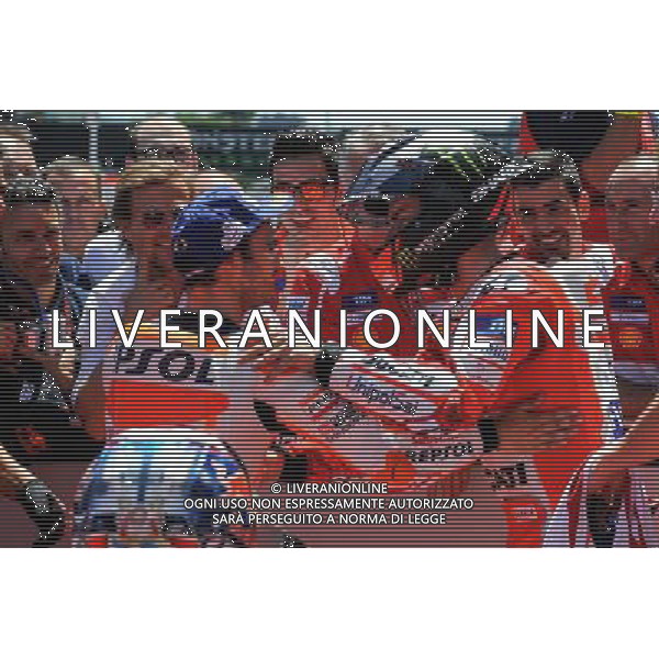 10/06/2017 ircuito di Barcellona, Montmel˜, Catalunya, Spagna.Dani Pedrosa e Jorge Lorenzo FOTO G. PIAZZOLLA-AG ALDO LIVERANI SAS