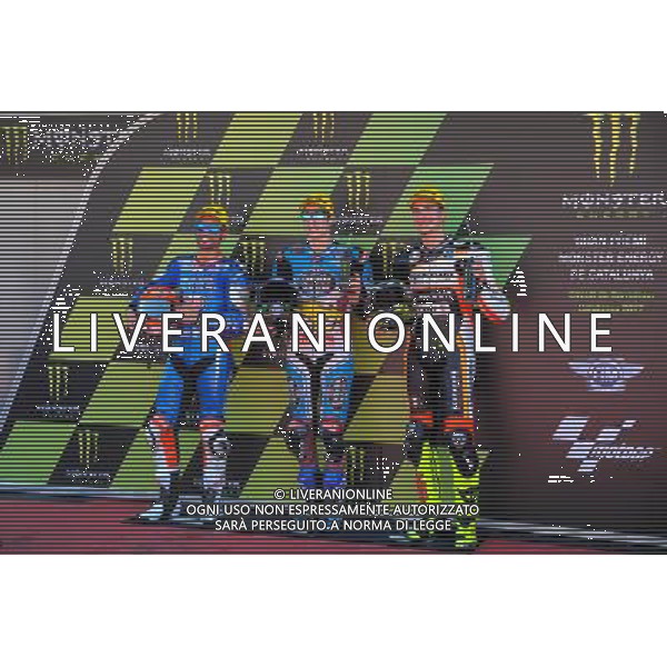 10/06/2017 ircuito di Barcellona, MontmelÃš, Catalunya, Spagna;Mattia Pasini, Alex Marquez, Lorenzo Baldassarri. Â©PIAZZOLLA / AGENZIA ALDO LIVERANI SAS