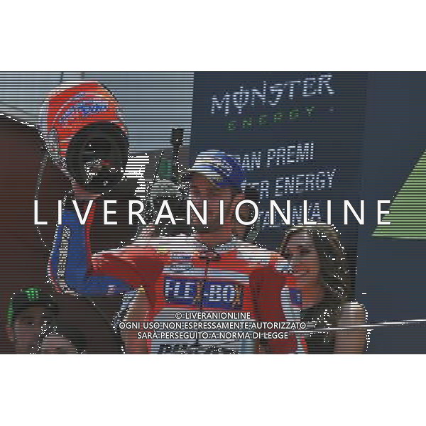 MOTOMONDIALE, GRAN PREMIO DE CATALUNYA 2017, BARCELLONA 11- GIUGNO 2017, MOTOGP,GARA E PODIO, NELLA FOTO: ANDREA DOVIZIOSO Â©IEMMI / AGENZIA ALDO LIVERANI SAS - Motomondiale Circuito di Barcellona, Catalunia, Spagna Gara MotoGp 11/06/2017