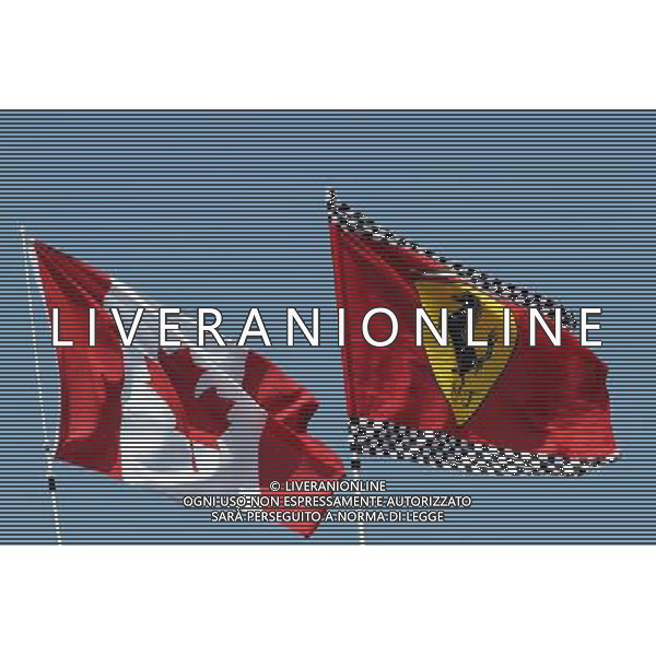 Canadian and Ferrari flags. 11.06.2017. Formula 1 World Championship, Rd 7, Canadian Grand Prix, Montreal, Canada, Race Day. / AGENZIA ALDO LIVERANI SAS - ITALY ONLY EDITORIAL USE ONLY