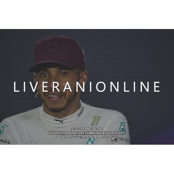 Lewis Hamilton (GBR) Mercedes AMG F1 in the FIA Press Conference. 11.06.2017. Formula 1 World Championship, Rd 7, Canadian Grand Prix, Montreal, Canada, Race Day. / AGENZIA ALDO LIVERANI SAS - ITALY ONLY EDITORIAL USE ONLY