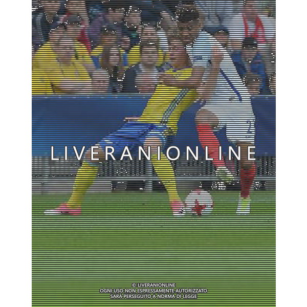 UEFA Campionato Europeo Under 21 Polonia 2017 Gruppo A Kielce (Polonia) - 16.06.2017 Svezia-Inghilterra Nella Foto:mason holgate - alexander fransson /Ph.Vitez-Ag. Aldo Liverani