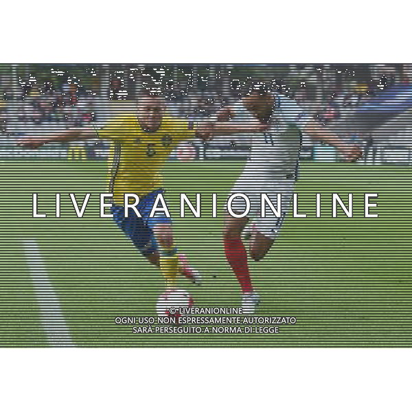 UEFA Campionato Europeo Under 21 Polonia 2017 Gruppo A Kielce (Polonia) - 16.06.2017 Svezia-Inghilterra Nella Foto:nathan redmond - adam lundqvist /Ph.Vitez-Ag. Aldo Liverani