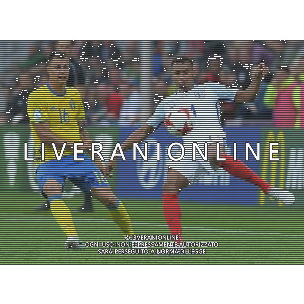 UEFA Campionato Europeo Under 21 Polonia 2017 Gruppo A Kielce (Polonia) - 16.06.2017 Svezia-Inghilterra Nella Foto:jacob murphy - melker hallberg /Ph.Vitez-Ag. Aldo Liverani