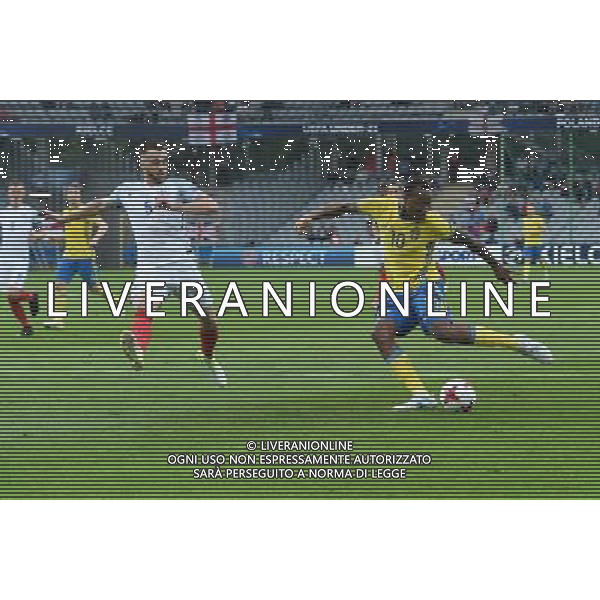 UEFA Campionato Europeo Under 21 Polonia 2017 Gruppo A Kielce (Polonia) - 16.06.2017 Svezia-Inghilterra Nella Foto:occasione carlos strandberg contrastato da calum chambers /Ph.Vitez-Ag. Aldo Liverani