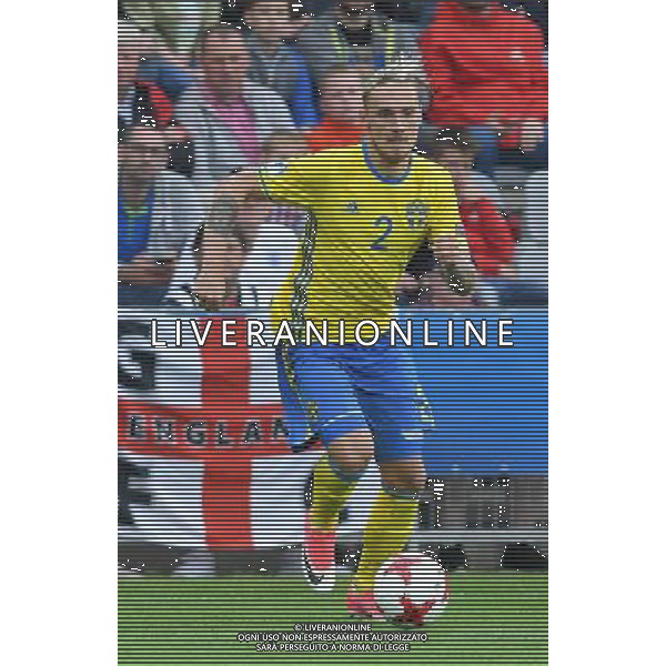 UEFA Campionato Europeo Under 21 Polonia 2017 Gruppo A Kielce (Polonia) - 16.06.2017 Svezia-Inghilterra Nella Foto:Linus Wahlqvist /Ph.Vitez-Ag. Aldo Liverani