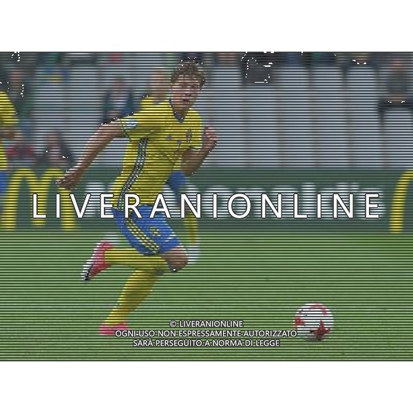 UEFA Campionato Europeo Under 21 Polonia 2017 Gruppo A Kielce (Polonia) - 16.06.2017 Svezia-Inghilterra Nella Foto:Alexander Fransson /Ph.Vitez-Ag. Aldo Liverani