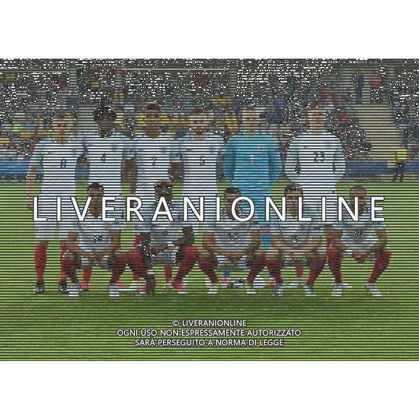 UEFA Campionato Europeo Under 21 Polonia 2017 Gruppo A Kielce (Polonia) - 16.06.2017 Svezia-Inghilterra Nella Foto:Inghilterra Squadra Formazione Pickford,Holgate,Chilwell,Chalobah,Chambers,Ward-Prowse,Abraham,Baker,Redmond,Murphy,Mawson /Ph.Vitez-Ag. Aldo Liverani