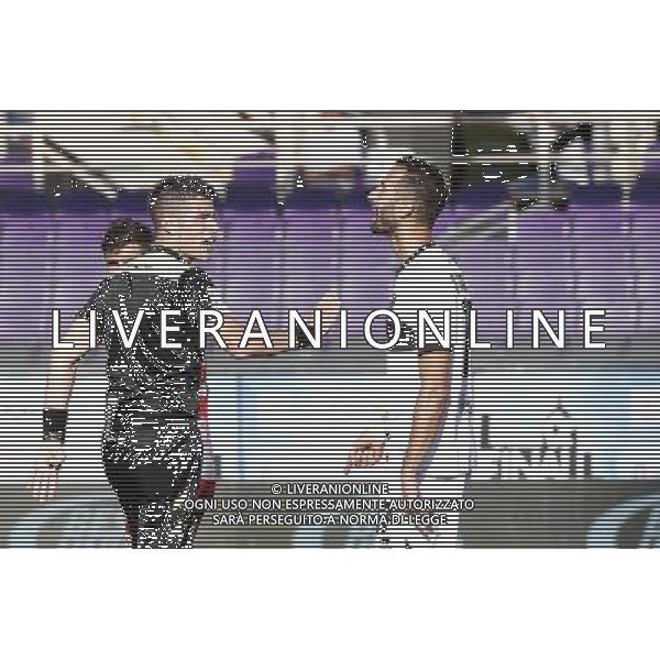 Parma - Alessandria Finale Play Off Lega Pro 17/06/2017 nella foto: arbitro Antonio Giua e VALERIO DI CESARE che protesta ©Claudio Zamagni/Agenzia Aldo Liverani / AGENZIA ALDO LIVERANI SAS - Parma - Alessandria partita Finale Play Off Lega Pro a Firenze 17/06/2017