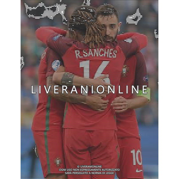 UEFA Campionato Europeo Under 21 Polonia 2017 Gruppo B Bydgoszcz (Polonia) - 17.06.2017 Portogallo-Serbia Nella Foto:bruno fernandes esulta /Ph.Vitez-Ag. Aldo Liverani