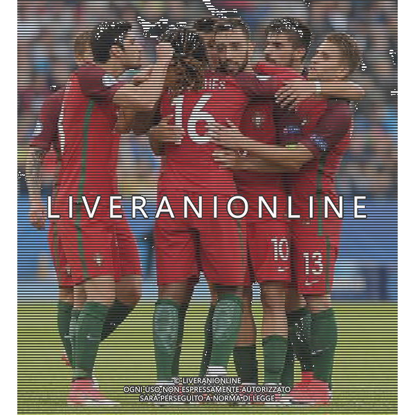 UEFA Campionato Europeo Under 21 Polonia 2017 Gruppo B Bydgoszcz (Polonia) - 17.06.2017 Portogallo-Serbia Nella Foto:bruno fernandes esulta /Ph.Vitez-Ag. Aldo Liverani