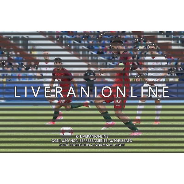 UEFA Campionato Europeo Under 21 Polonia 2017 Gruppo B Bydgoszcz (Polonia) - 17.06.2017 Portogallo-Serbia Nella Foto:Bruno Fernandes gol /Ph.Vitez-Ag. Aldo Liverani