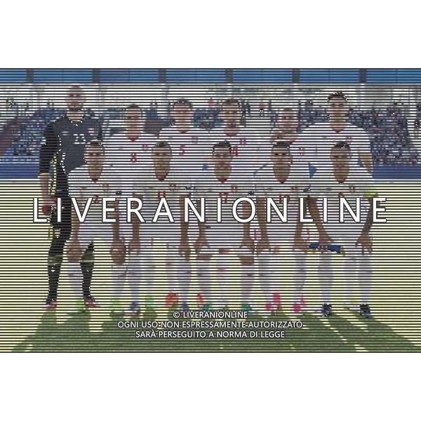 UEFA Campionato Europeo Under 21 Polonia 2017 Gruppo B Bydgoszcz (Polonia) - 17.06.2017 Portogallo-Serbia Nella Foto:Serbia Squadra Formazione Milinkovic-Savic,Gajic,Antonov,Veljkovic,Maksimovic,Djurdjevic,Gacinovic,Cavric,Jovanovic,Grujic,Zivkovic /Ph.Vitez-Ag. Aldo Liverani
