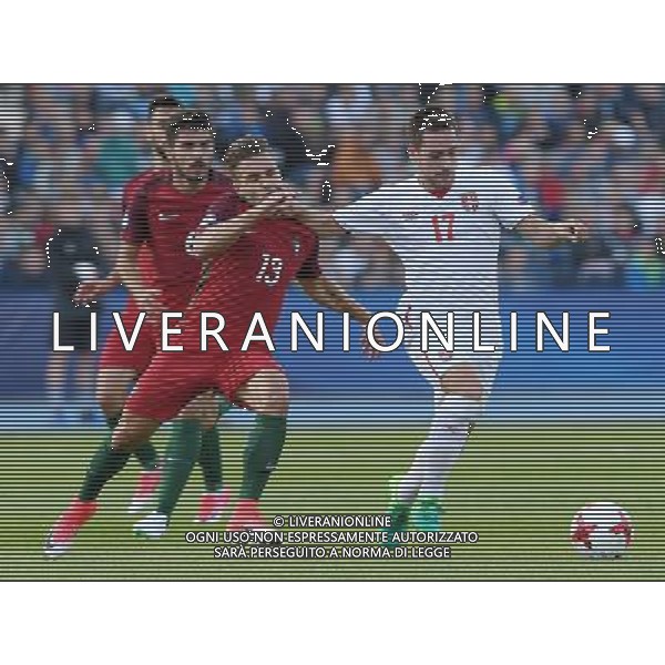 UEFA Campionato Europeo Under 21 Polonia 2017 Gruppo B Bydgoszcz (Polonia) - 17.06.2017 Portogallo-Serbia Nella Foto:Andrija Zivkovic - Kevin Rodrigues /Ph.Vitez-Ag. Aldo Liverani