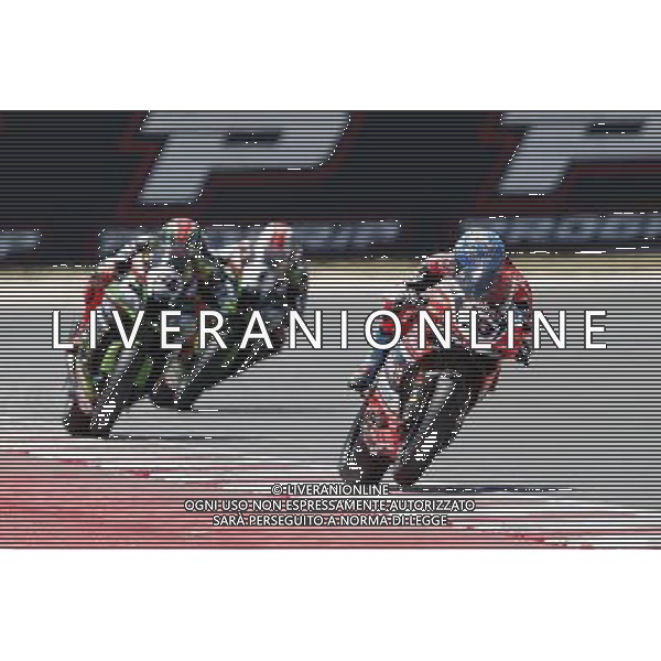 Misano - Gara 2 Campionato Mondiale Superbike 18/06/2017 nella foto: Marco Melandri (Ducati Aruba Racing) Tom Sykes (kawasaki Racing Team) Jonathan Rea (kawasaki Racing team) ©Claudio Zamagni/Agenzia Aldo Liverani Marco Melandri (Ducati Aruba Racing) Tom Sykes (kawasaki Racing Team) Jonathan Rea (kawasaki Racing team)during Race 2 Superbike World Championship Pirelli Riviera di Rimini Round at Misano World Circuit Marco Simoncelli June 18. 2017 in Misano Adriatico Photo credit by Claudio Zamagni/Aldo Liverani Photo Agency