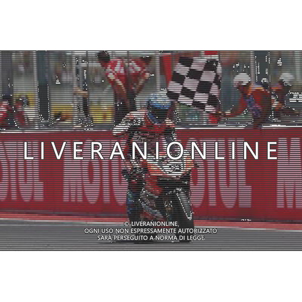 Misano - Gara 2 Campionato Mondiale Superbike 18/06/2017 nella foto: esultanza Marco Melandri (Ducati Aruba Racing) ©Claudio Zamagni/Agenzia Aldo Liverani Marco Melandri (Ducati Aruba Racing) celebrates during Race 2 Superbike World Championship Pirelli Riviera di Rimini Round at Misano World Circuit Marco Simoncelli June 18. 2017 in Misano Adriatico Photo credit by Claudio Zamagni/Aldo Liverani Photo Agency