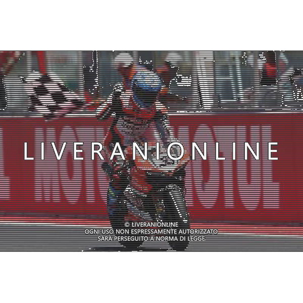 Misano - Gara 2 Campionato Mondiale Superbike 18/06/2017 nella foto: esultanza Marco Melandri (Ducati Aruba Racing) ©Claudio Zamagni/Agenzia Aldo Liverani Marco Melandri (Ducati Aruba Racing)celebrates during Race 2 Superbike World Championship Pirelli Riviera di Rimini Round at Misano World Circuit Marco Simoncelli June 18. 2017 in Misano Adriatico Photo credit by Claudio Zamagni/Aldo Liverani Photo Agency