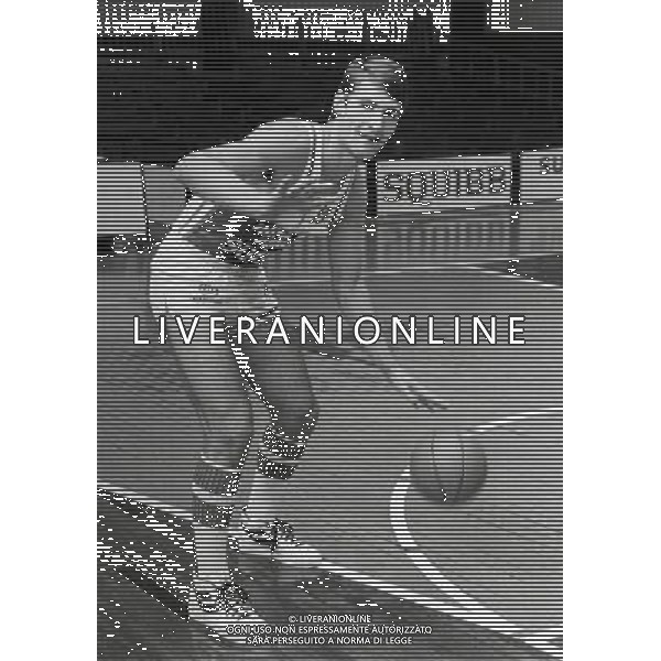 RETROSPETTIVA ANTONELLO RIVA BASKET NELLA FOTO ANTONELLO RIVA CON LA MAGLIA DELLA SQUIBB CANTU AG ALDO LIVERANI SAS