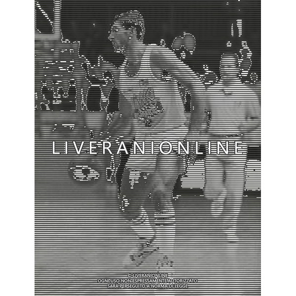 RETROSPETTIVA ANTONELLO RIVA BASKET NELLA FOTO ANTONELLO RIVA CON LA MAGLIA DELLA VISMARA CANTU AG ALDO LIVERANI SAS