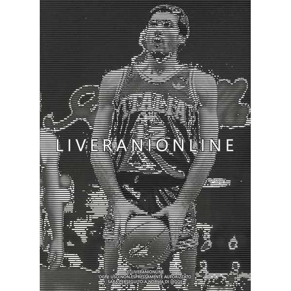 RETROSPETTIVA ANTONELLO RIVA BASKET NELLA FOTO ANTONELLO RIVA CON LA MAGLIA DELLA NAZIONALE ITALIANA AG ALDO LIVERANI SAS