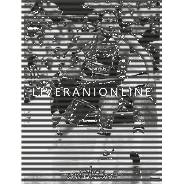 RETROSPETTIVA ANTONELLO RIVA BASKET NELLA FOTO ANTONELLO RIVA CON LA MAGLIA DELLA AREXONS CANTU AG ALDO LIVERANI SAS