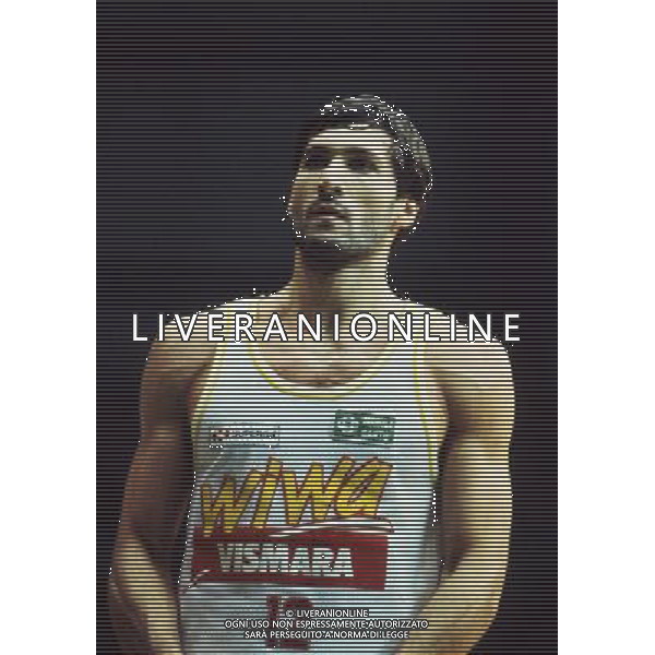 RETROSPETTIVA ANTONELLO RIVA BASKET NELLA FOTO ANTONELLO RIVA CON LA MAGLIA DELLA VISMARA CANTU AG ALDO LIVERANI SAS