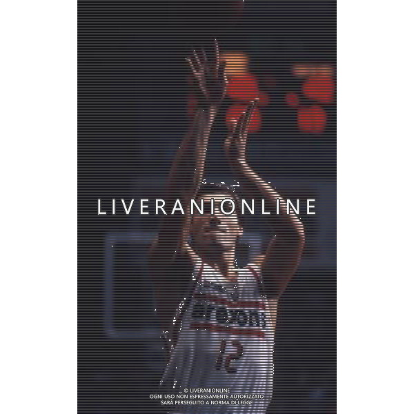 RETROSPETTIVA ANTONELLO RIVA BASKET NELLA FOTO ANTONELLO RIVA CON LA MAGLIA DELLA AREXONS CANTU AG ALDO LIVERANI SAS