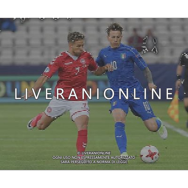 UEFA Campionato Europeo Under 21 Polonia 2017 Gruppo C Krakow (Polonia) - 18.06.2017 Danimarca-Italia Nella Foto: Federico Bernardeschi e hjulsager /Ph.Vitez-Ag. Aldo Liverani