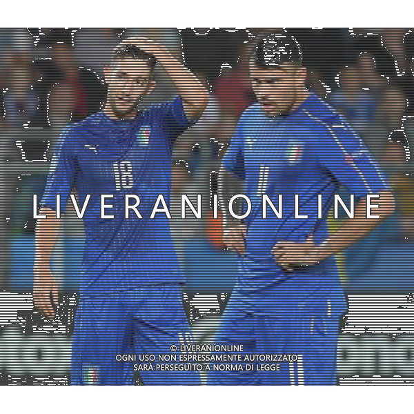 UEFA Campionato Europeo Under 21 Polonia 2017 Gruppo C Krakow (Polonia) - 18.06.2017 Danimarca-Italia Nella Foto: roberto gagliardini e Andrea Petagna /Ph.Vitez-Ag. Aldo Liverani