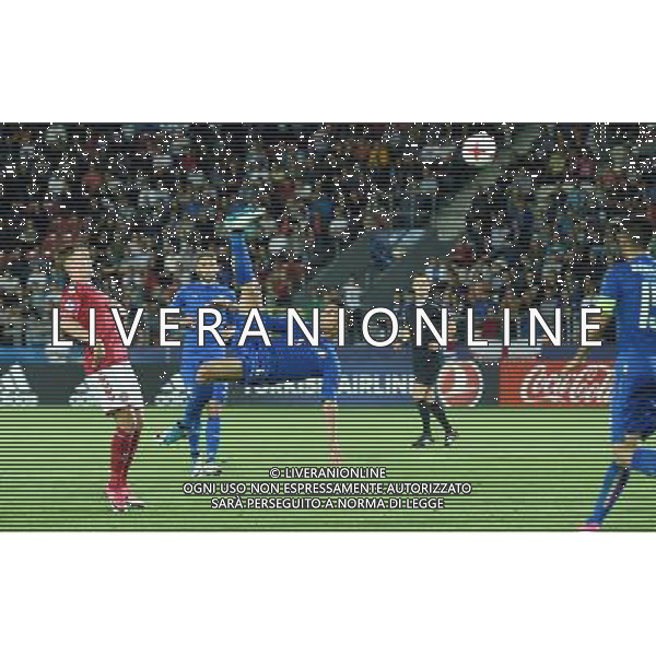 UEFA Campionato Europeo Under 21 Polonia 2017 Gruppo C Krakow (Polonia) - 18.06.2017 Danimarca-Italia Nella Foto: il gol di Lorenzo Pellegrini in rovesciata /Ph.Vitez-Ag. Aldo Liverani