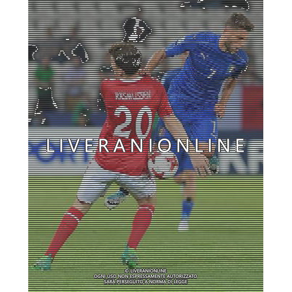 UEFA Campionato Europeo Under 21 Polonia 2017 Gruppo C Krakow (Polonia) - 18.06.2017 Danimarca-Italia Nella Foto: domenico berardi e rasmussen /Ph.Vitez-Ag. Aldo Liverani