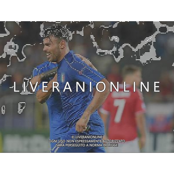 UEFA Campionato Europeo Under 21 Polonia 2017 Gruppo C Krakow (Polonia) - 18.06.2017 Danimarca-Italia Nella Foto: esultanza dopo il gol di Andrea Petagna /Ph.Vitez-Ag. Aldo Liverani