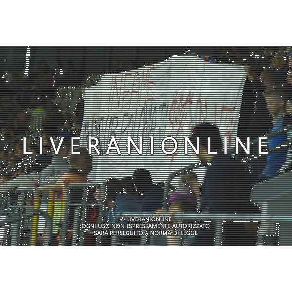 UEFA Campionato Europeo Under 21 Polonia 2017 Gruppo C Krakow (Polonia) - 18.06.2017 Danimarca-Italia Nella Foto: striscione dei tifosi contro gianluigi donnarumma /Ph.Vitez-Ag. Aldo Liverani