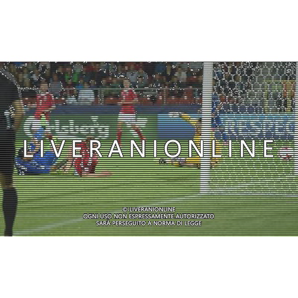 UEFA Campionato Europeo Under 21 Polonia 2017 Gruppo C Krakow (Polonia) - 18.06.2017 Danimarca-Italia Nella Foto: il gol di andrea petagna /Ph.Vitez-Ag. Aldo Liverani