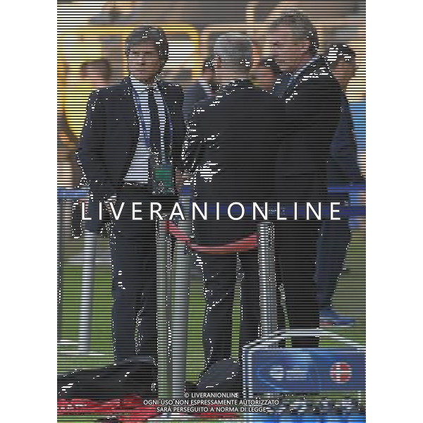 UEFA Campionato Europeo Under 21 Polonia 2017 Gruppo C Krakow (Polonia) - 18.06.2017 Danimarca-Italia Nella Foto:Gabriele Oriali e Zbigniew Boniek /Ph.Vitez-Ag. Aldo Liverani