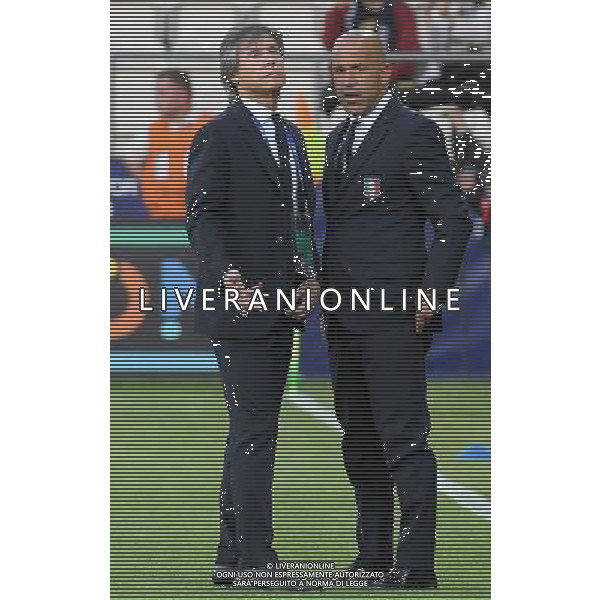 UEFA Campionato Europeo Under 21 Polonia 2017 Gruppo C Krakow (Polonia) - 18.06.2017 Danimarca-Italia Nella Foto:Gabriele Oriali - Luigi Di Biagio /Ph.Vitez-Ag. Aldo Liverani