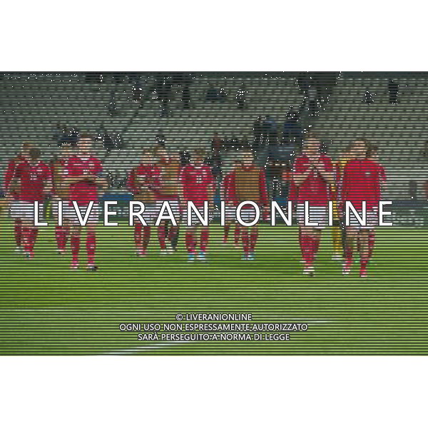 KRAKOW 18.06.2017 MECZ GRUPA C MISTRZOSTWA EUROPY U-21 W PILCE NOZNEJ 2017: DANIA - WLOCHY --- 2017 UEFA EUROPEAN U21 CHAMPIONSHIP MATCH: DENMARK - ITALY NZ FREDERIK BORSTING DANIA DENMARK LASSE VIGEN CHRISTENSEN DANIA DENMARK JOACHIM ANDERSEN DANIA DENMARK EMILIANO HANSEN DANIA DENMARK LUCAS QVISTORFF DANIA DENMARK ANDREAS MAXSO DANIA DENMARK PORAZKA SMUTEK LOSS FOT LUKASZ KRAJEWSKI / FOKUSMEDIA. / NEWSPIX.PL --- Newspix.pl AG ALDO LIVERANI SAS *** Local Caption *** www.newspix.pl mail us: info@newspix.pl call us: 0048 022 23 22 222 --- Polish Picture Agency by Ringier Axel Springer Poland