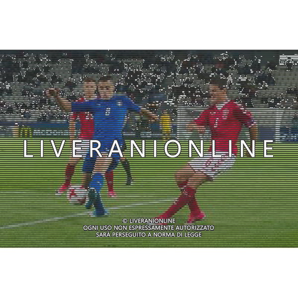 KRAKOW 18.06.2017 MECZ GRUPA C MISTRZOSTWA EUROPY U-21 W PILCE NOZNEJ 2017: DANIA - WLOCHY --- 2017 UEFA EUROPEAN U21 CHAMPIONSHIP MATCH: DENMARK - ITALY NZ ALBERTO GRASSI WOLCHY ITALY CHRISTIAN NORGAARD DANIA DENMARK FOT LUKASZ KRAJEWSKI / FOKUSMEDIA. / NEWSPIX.PL --- Newspix.pl AG ALDO LIVERANI SAS *** Local Caption *** www.newspix.pl mail us: info@newspix.pl call us: 0048 022 23 22 222 --- Polish Picture Agency by Ringier Axel Springer Poland