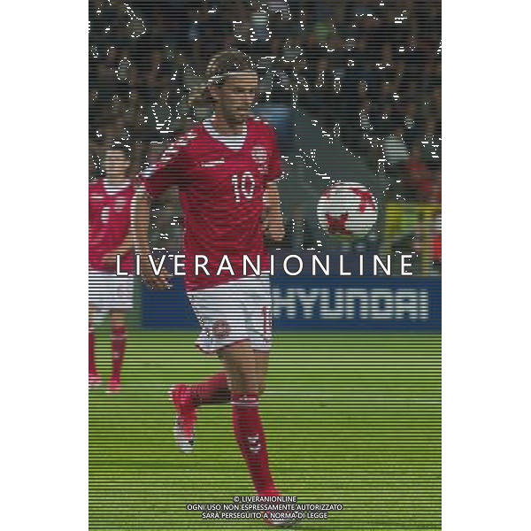 KRAKOW 18.06.2017 MECZ GRUPA C MISTRZOSTWA EUROPY U-21 W PILCE NOZNEJ 2017: DANIA - WLOCHY --- 2017 UEFA EUROPEAN U21 CHAMPIONSHIP MATCH: DENMARK - ITALY NZ LUCAS QVISTORFF DANIA DENMARK FOT LUKASZ KRAJEWSKI / FOKUSMEDIA. / NEWSPIX.PL --- Newspix.pl AG ALDO LIVERANI SAS *** Local Caption *** www.newspix.pl mail us: info@newspix.pl call us: 0048 022 23 22 222 --- Polish Picture Agency by Ringier Axel Springer Poland