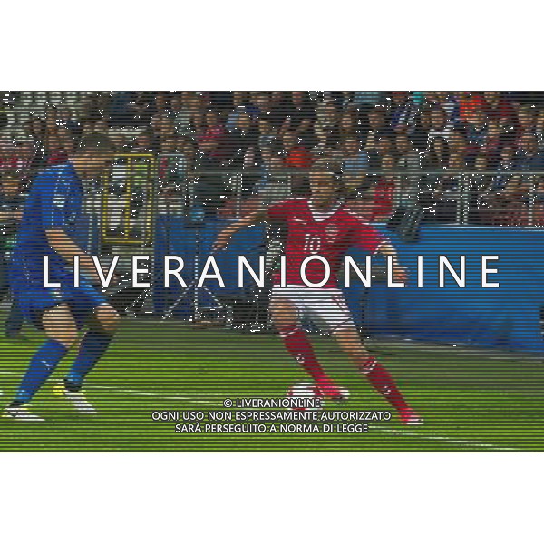 KRAKOW 18.06.2017 MECZ GRUPA C MISTRZOSTWA EUROPY U-21 W PILCE NOZNEJ 2017: DANIA - WLOCHY --- 2017 UEFA EUROPEAN U21 CHAMPIONSHIP MATCH: DENMARK - ITALY NZ LUCAS QVISTORFF DANIA DENMARK MATTIA CALDARA WOLCHY ITALY FOT LUKASZ KRAJEWSKI / FOKUSMEDIA. / NEWSPIX.PL --- Newspix.pl AG ALDO LIVERANI SAS *** Local Caption *** www.newspix.pl mail us: info@newspix.pl call us: 0048 022 23 22 222 --- Polish Picture Agency by Ringier Axel Springer Poland