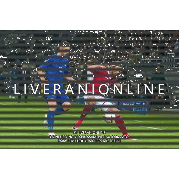 KRAKOW 18.06.2017 MECZ GRUPA C MISTRZOSTWA EUROPY U-21 W PILCE NOZNEJ 2017: DANIA - WLOCHY --- 2017 UEFA EUROPEAN U21 CHAMPIONSHIP MATCH: DENMARK - ITALY NZ LUCAS QVISTORFF DANIA DENMARK ROBERTO GAGLIARDINI WOLCHY ITALY FOT LUKASZ KRAJEWSKI / FOKUSMEDIA. / NEWSPIX.PL --- Newspix.pl AG ALDO LIVERANI SAS *** Local Caption *** www.newspix.pl mail us: info@newspix.pl call us: 0048 022 23 22 222 --- Polish Picture Agency by Ringier Axel Springer Poland